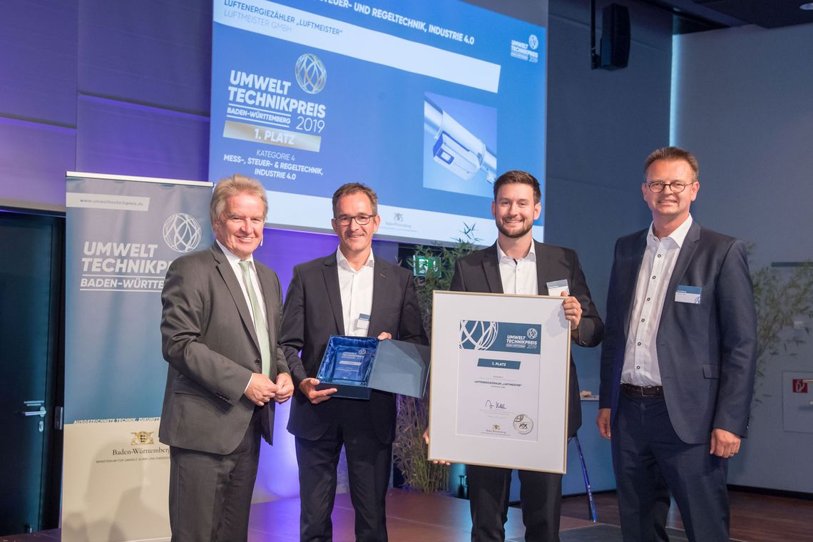 LUFTMEISTER IS WINNER OF THE ENVIRONMENTAL TECHNOLOGY AWARD BADEN-WÜRTTEMBERG.